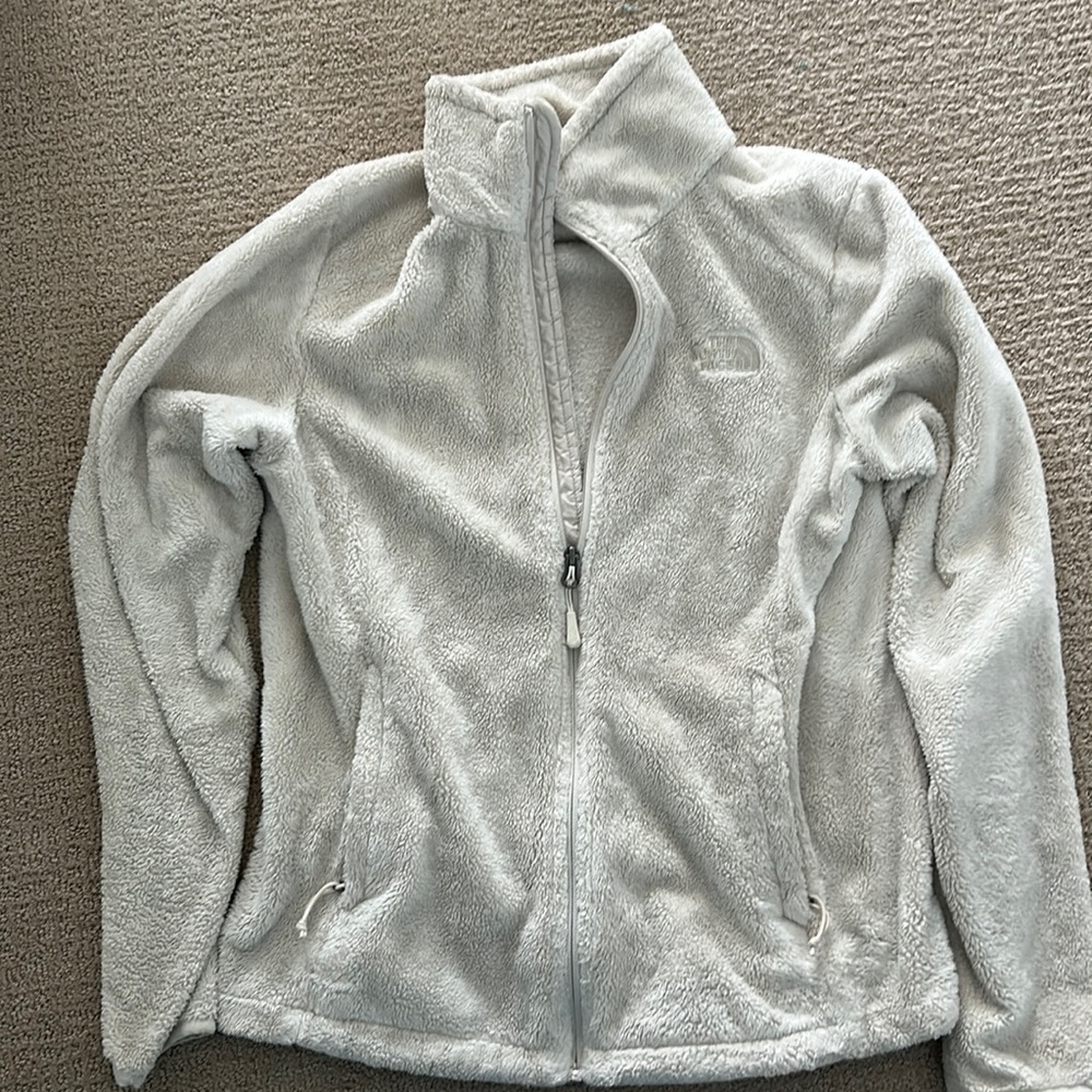North face cream fleece small